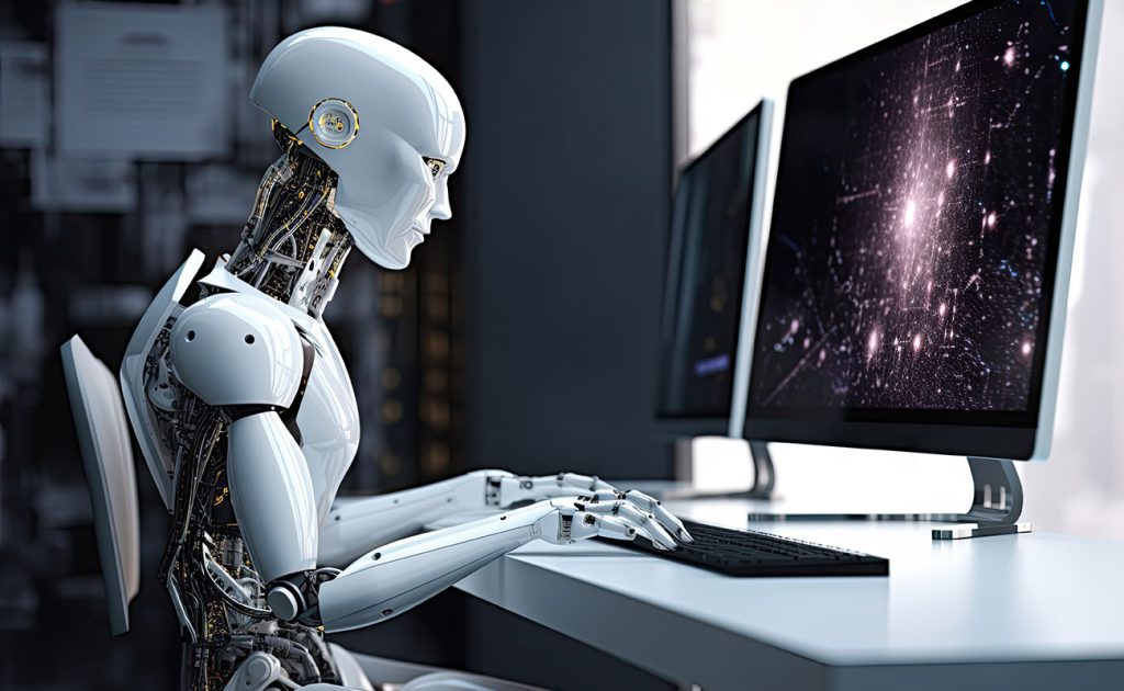 robot sitting ai
